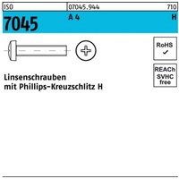 Industrial Quality Supplies ISO 7045 Form C Linsenkopfschraube VG