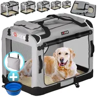 Cadoca® Hundebox Grau XXXL 101x69x70cm