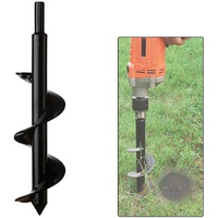 DIWUJI Garten Erdbohrer, Bodenkultivator Bohrer, Hex Shank Rostfreier Stahl,