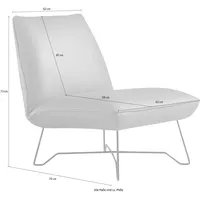 Egoitaliano Sessel Lia Loungesessel Leder 62 x 73 x