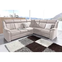 Sit&more Ecksofa SIT & MORE "Basel L-Form", beige (natur),