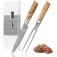 Zayiko Kinone Damast 2er Tranchier-Set I 17-18 cm Klingen