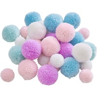 Brunnen 212681111 Pompon Mix Pastell 30 Stück