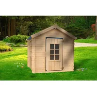 TIMBELA Kinderspielhaus aus Holz M570R-1 1 m2 ohne Boden