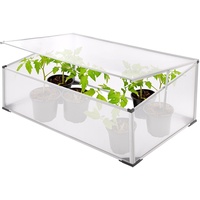 DEMA Frühbeet Kleinbeet 101x60x41cm mit Aluprofil, hoher UV-Schutz, Belüftungsdach