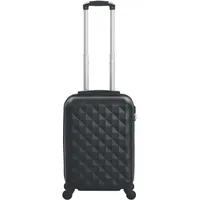 VidaXL Hartschalen-Trolley Schwarz ABS