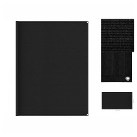 VidaXL Zeltteppich 250x450 cm Schwarz