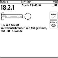 Industrial Quality Supplies ASME B 18.2.1 Sechskantschraube UNF VG