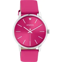 Oozoo Damenuhr C10989 Armbanduhr pink Lederband 40 mm