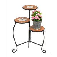DanDiBo Ambiente DanDiBo Blumentreppe Mosaik Rund 55 cm Blumenregal