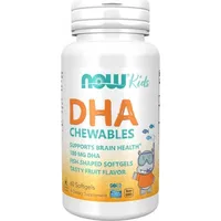 NOW Foods DHA Kinder Fischöl Kautabletten 100 mg 60