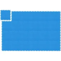 Relaxdays Bodenschutzmatte, 24 Puzzlematten für Sport & Fitnessgeräte, 30x30