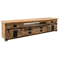 Massivmoebel24 TV-Board Mango 240x50x60 natur lackiert RAILWAY 156