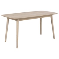 Ebuy24 Pernille Esstisch, B: 150 cm, Eiche, Dekor weiss