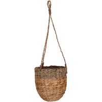 Tegawo Hängeampel aus Wasserhyazinthe und Seegras Ø 16 cm