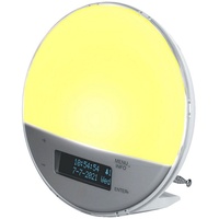 Miraval Lichtwecker DAB+ FM Radiowecker Sonnenaufgangssimulation 20 Stufen USB