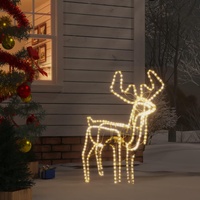 VidaXL LED-Silhouette Rentier mit bewegendem Kopf Warmweiß 76x42x87 cm
