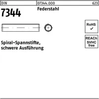Industrial Quality Supplies DIN 7344/ISO 8748 Spiral-Spannstifte, schwere Ausführung