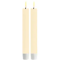 Deluxe Homeart creme Stabkerze 2 Stck. 15 cm,