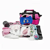 P & K 15-teiliges Tierpflege- und Spielset in Pink