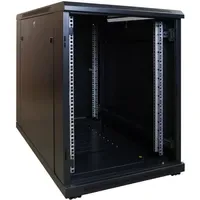 DSIT 15 HE, kleiner Serverschrank mit Glastür (BxTxH) 600