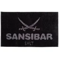 Sansibar Badematte Grau 60 x 100 cm