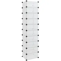 VidaXL Schuhregal 44 x 174 x 32 cm weiß