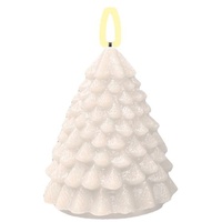 Deluxe Homeart Weihnachtsbaum LED-Kerze 11 cm weiß
