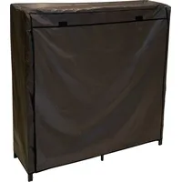 Nyvi Kaminholzregal Schwarz inkl. Abdeckung - Brennholzregal aus Metall