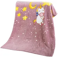 BestLivings Baby Fleecedecke 75 x 100 cm Einhorn