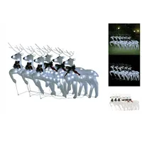 VidaXL LED-Rentiere 6 Stk. Weiß 120 LEDs