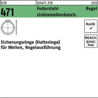 Reyher DIN 471 Sicherungsringe Federstahl 50 x 2 flZnnc