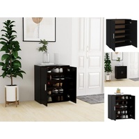 VidaXL Schuhschrank Schwarz 60x35x70 cm Holzwerkstoff