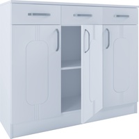 VCM Kommode Sideboard Balia 3 Drehtüren