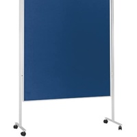 Magnetoplan Mobile Kommunikationswand, Filz blau, 1200 x 1500 mm
