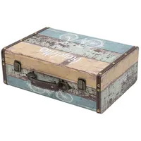 HMF VKO106 Vintage Koffer aus Holz, 38 x 26