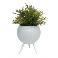 DanDiBo Ambiente DanDiBo Blumenhocker Metall mit Topf Weiß 23