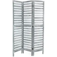 DESIGN DELIGHTS RAUMTEILER grau Holz, Rechteckig, 120x170x3 cm, Wohnzimmer,