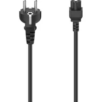 Hama Netzkabel Schutzkontakt-Stecker 1,5 m Schwarz