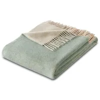 Biederlack Kuscheldecke Cashmere 130 x 170 cm Mischgewebe Salbei