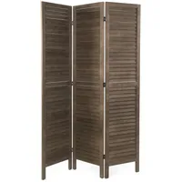 DESIGN DELIGHTS RAUMTEILER Dunkelbraun, Holz, Rechteckig, 120x170x3 cm, Wohnzimmer,