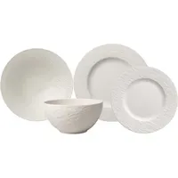 Villeroy & Boch Teller-Set Manufacture Rock 4-teilig weiß