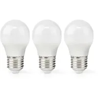 Nedis LED-Lampe  LBE27G452P3 4,9 W E27 warmweiß 1 St.