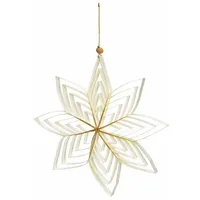 Spetebo Weihnachtsstern 3D aus Papier in weiß - 30
