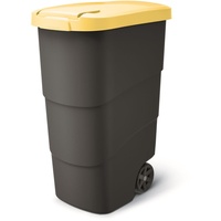Prosperplast Wheeler 90L Müllbehälter mit Rädern und Deckel Mülltonne