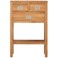 Tikamoon Konsole Kommode massivholz Highboard Teak Natur unbehandelt massiv