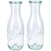 Weck 1-Liter-Pyramidenflasche REX von WECK (2er-Set) (2Stck.)