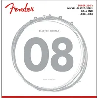 Fender Super 250 Guitar Strings, Nickel Plated Steel, Ball