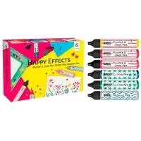 Kreul Happy Effects Verzier- und Effektfarben Set 6x29ml mehrfarbig
