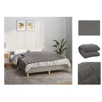 VidaXL Gewichtsdecke Grau 152x203 cm 7 kg Stoff